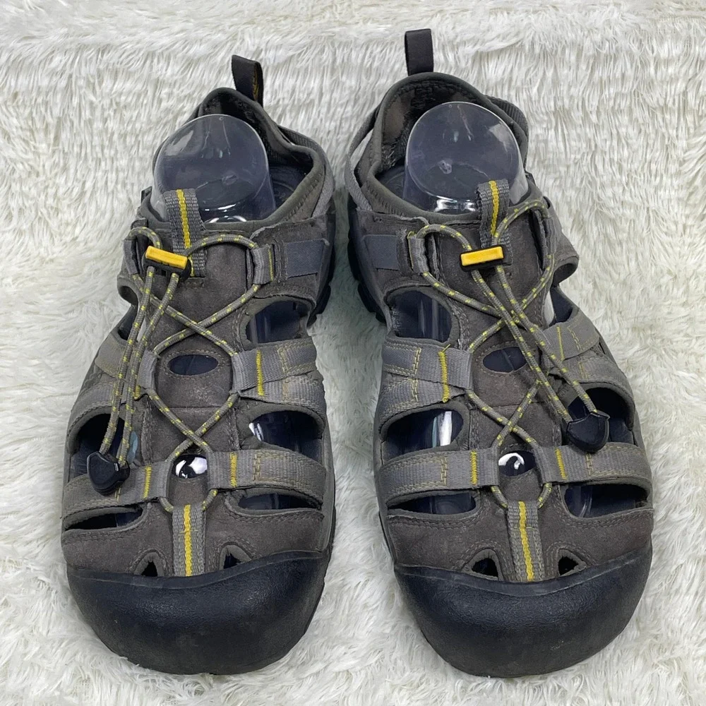 Keen Arroyo II Hiking Sandals Mens 11 Gray Very Good Waterproof Leather Trail